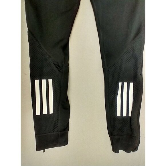 Adidas Running Women’s XS Black Climacool Legging Pants Mesh Ankle Zip - Picture 14 of 15